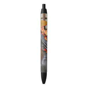 Stylo Noir Femme de combat asiatique