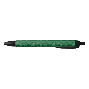 Stylo Noir Feuilles verts