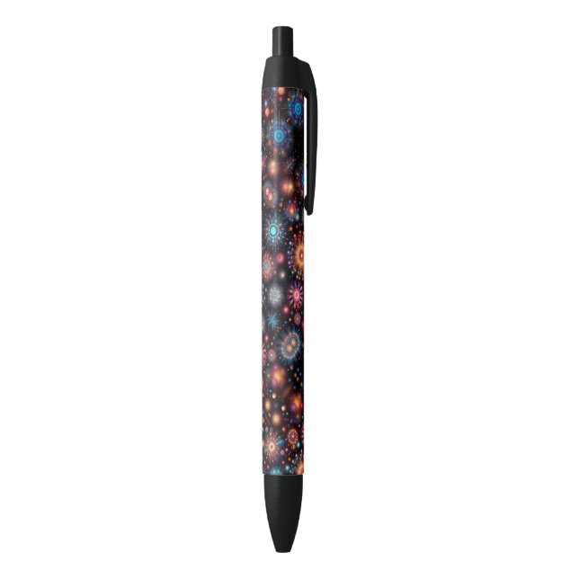 Stylo Noir Feux d'artifice amusants (Bas (Vertical))