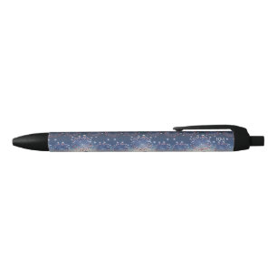 Stylo Noir Feux d'artifice en bleu • 250e anniversaire des Ét