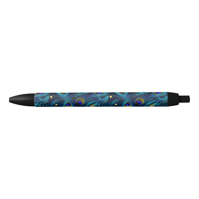 Stylo Noir Fierté de paon (Devant)