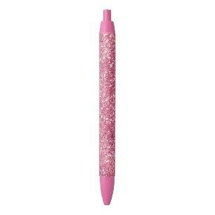 Stylo Noir Fille Parties scintillant rose étincelle Glitz   