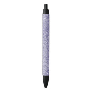 Stylo Noir Fille Parties scintillant violet Empreinte de léop