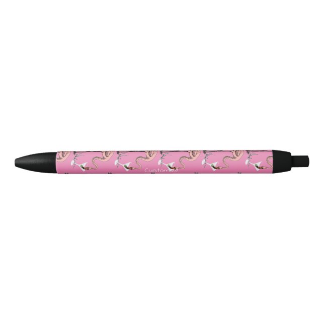 Stylo Noir Flamant rose Boire Martini Thunder_Cove (Devant)