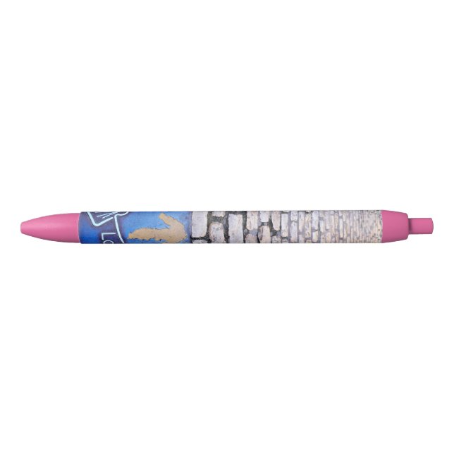 Stylo Noir Flèche jaune (Devant)