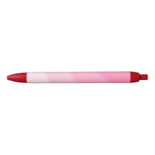 Stylo Noir Flèches circulaires roses ombre