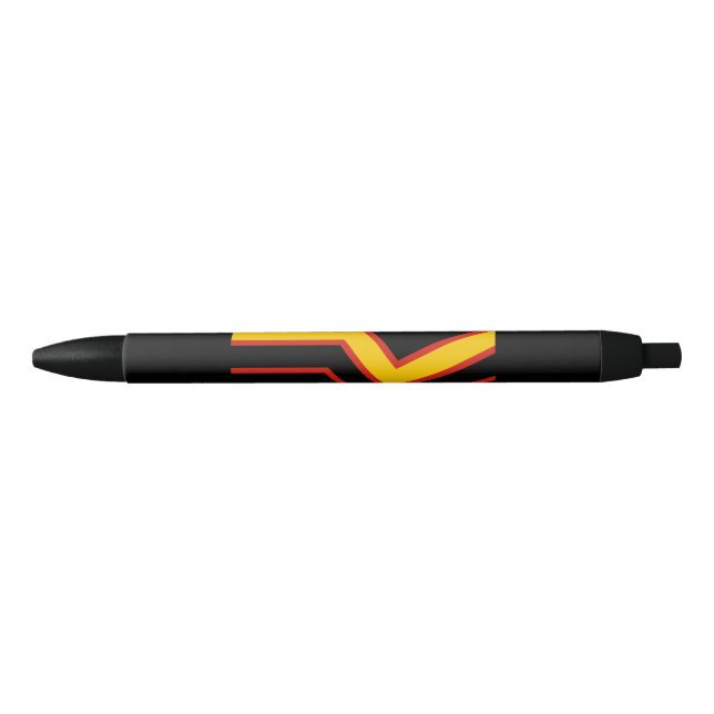Stylo Noir Flèches de drapeau de fierté en caoutchouc de Slip (Devant)