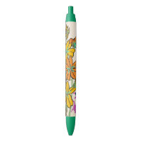 Fleur Art Déco vibrante magenta et orange