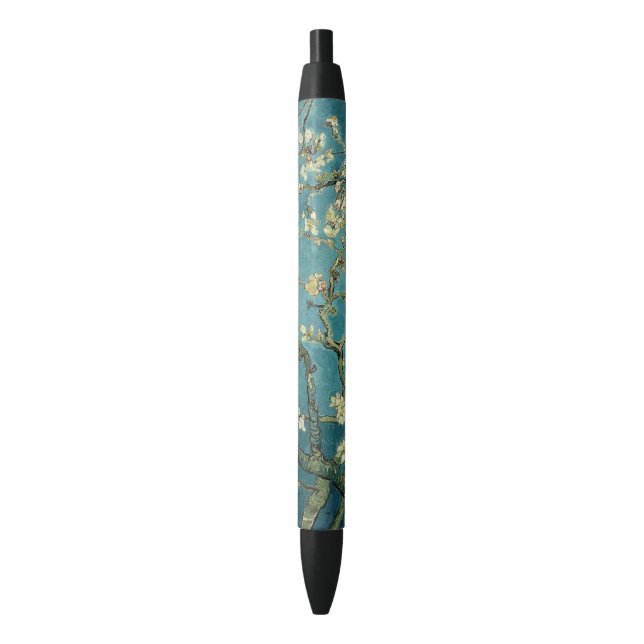 Stylo Noir Fleur d'amande (devant Vertical)