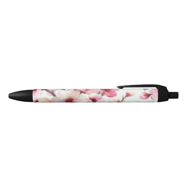 Stylo Noir Fleur de cerise (Haut)
