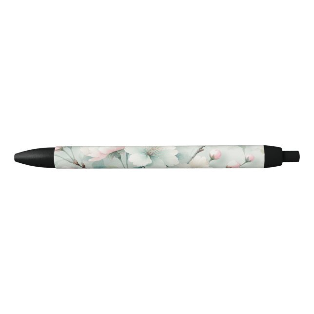 Stylo Noir Fleur de Cerisier (Devant)