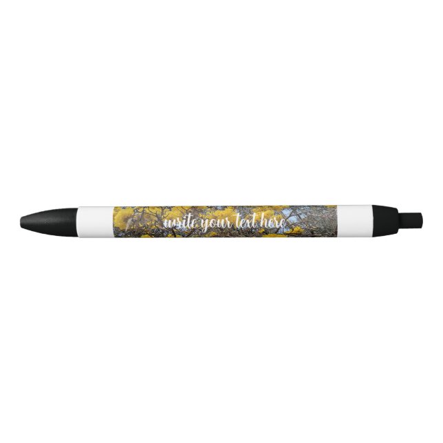 Stylo Noir Fleur de la nature (Devant)
