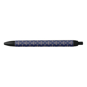 Stylo Noir Fleur de Lis