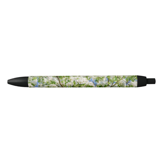 Stylo Noir Fleur de pomme de crabe (Devant)