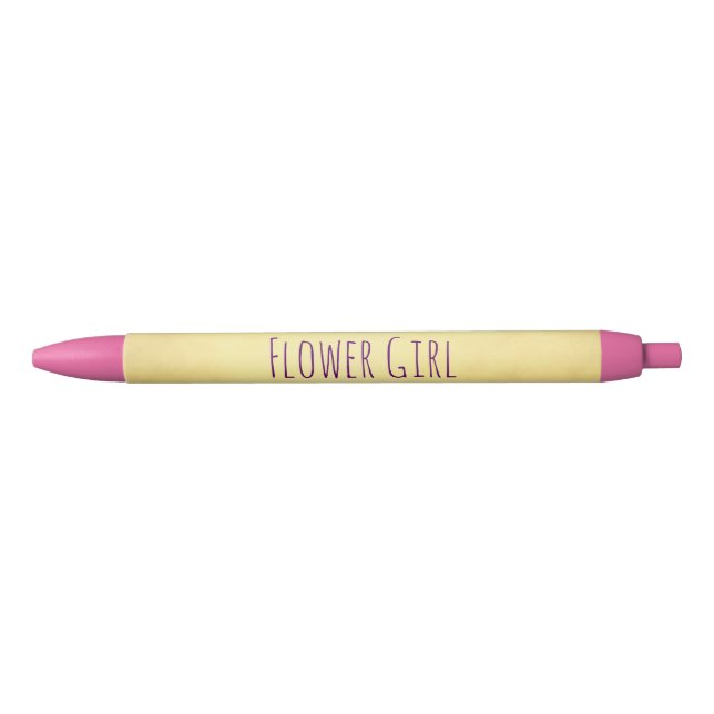 Stylo Noir Fleur fille belle (Devant)