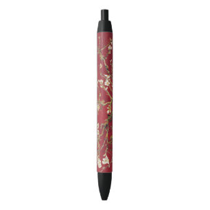 Stylo Noir Fleurs d'amandes Red Vincent van Gogh Peinture d'a