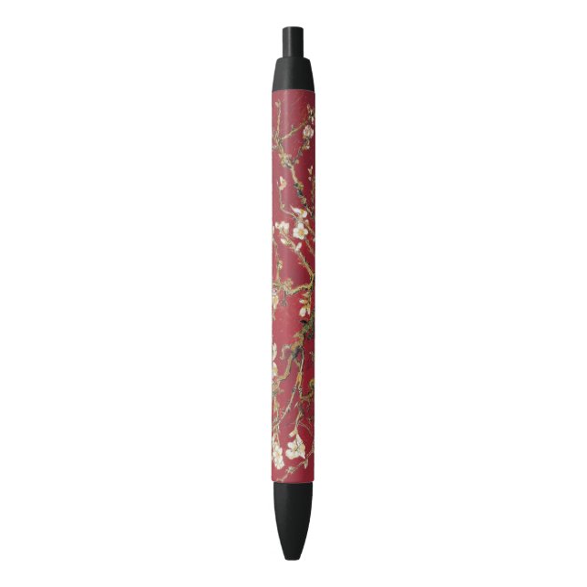 Stylo Noir Fleurs d'amandes Red Vincent van Gogh Peinture d'a (devant Vertical)