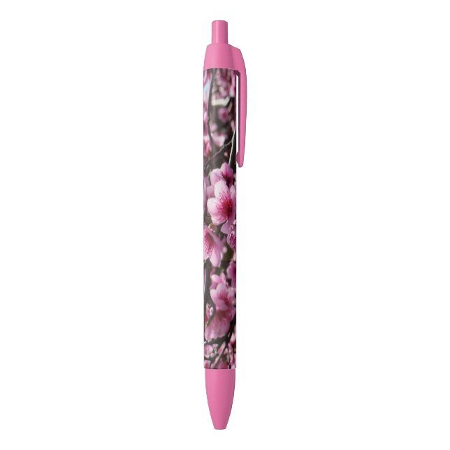 Stylo Noir Fleurs de ressort (Bas (Vertical))