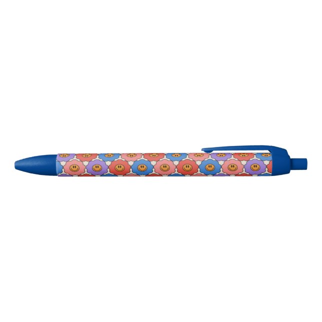Stylo Noir Fleurs de sourire (Haut)