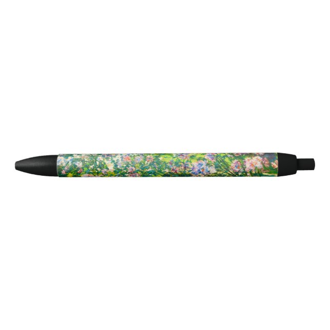 Stylo Noir Fleurs jolies vintages Illustration Fleurs blanche (Devant)