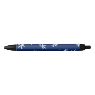 Stylo Noir Flocons de neige