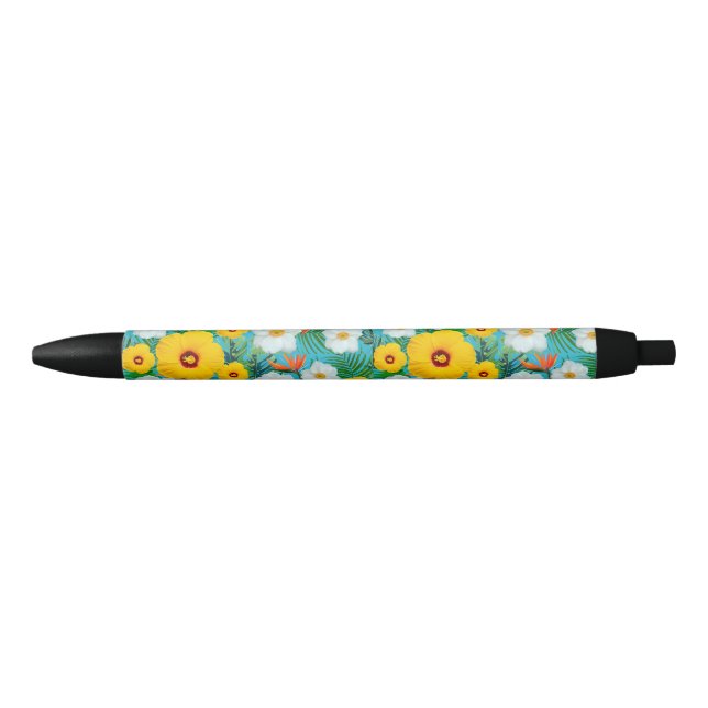 Stylo Noir floral (Devant)