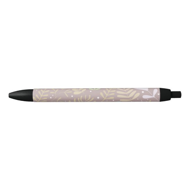 Stylo Noir Floral minimal  (Devant)