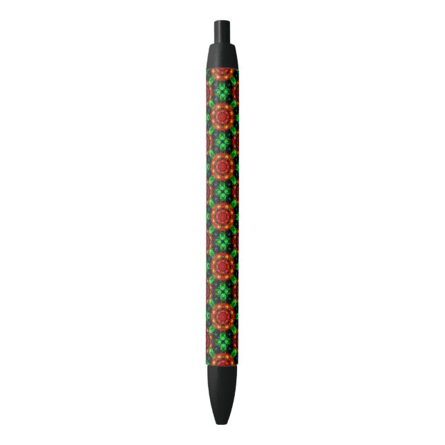 Stylo Noir Floral Modern Boho Elegant Abstract Pattern #504 (devant Vertical)