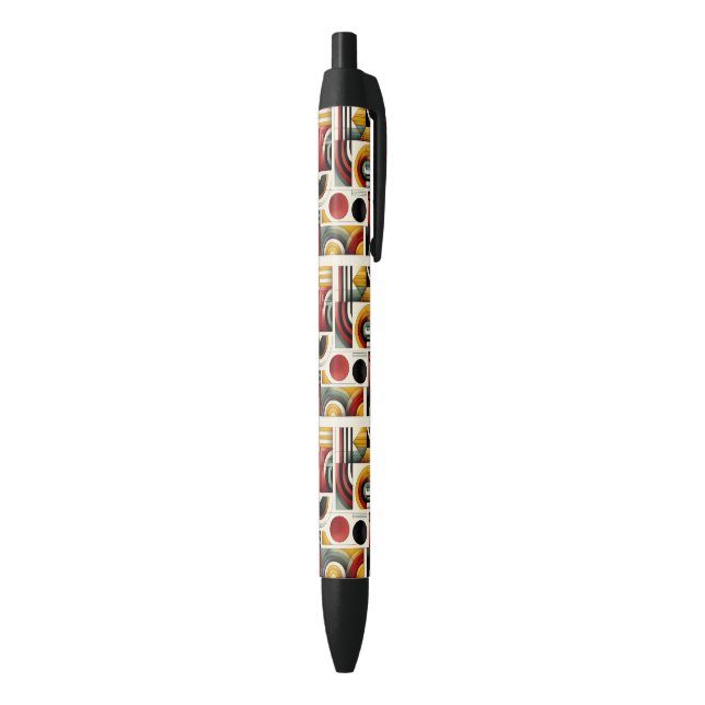 Stylo Noir Flux Urbain des Années 70 (Bas (Vertical))