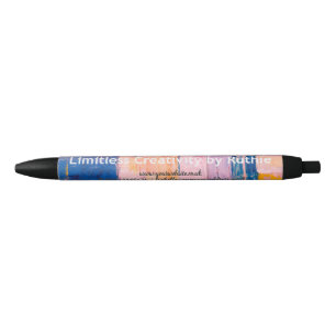 Stylo Noir Fond abstrait personnalisé avec logo d'entreprise