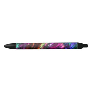 Stylo Noir Fond de fourrure coloré abstrait-24605