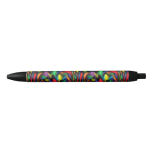 Stylo Noir Fontaine d'arc-en-ciel