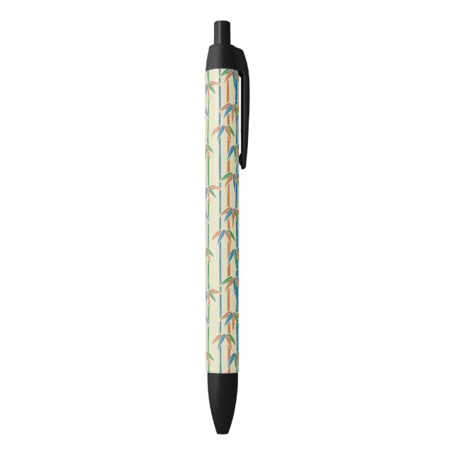 Stylo Noir Forêt de bambou rustique verdoyante (Bas (Vertical))