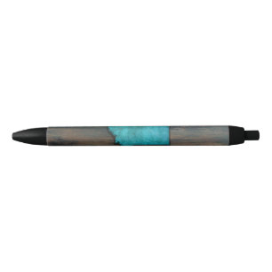 Stylo Noir Forme d'état du Montana Turquoise