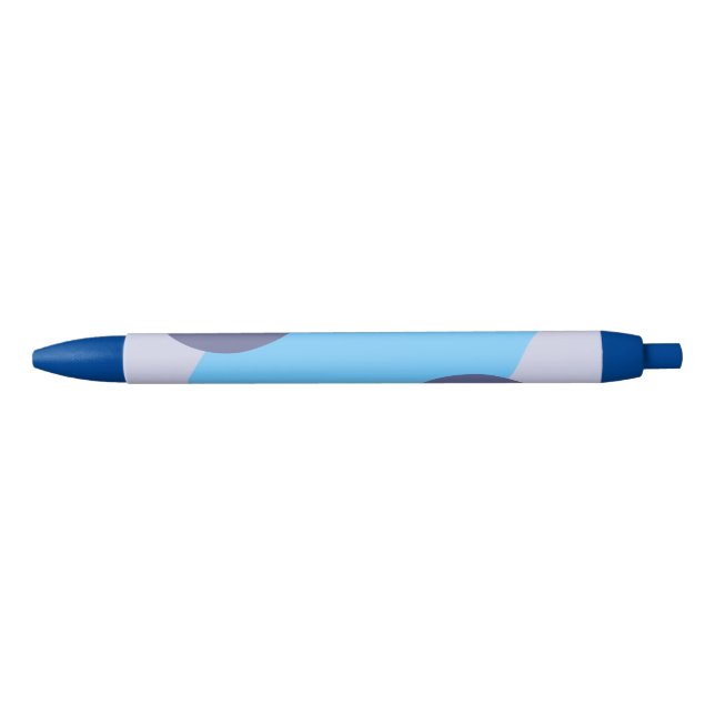 Stylo Noir Formes Abstraites (Devant)