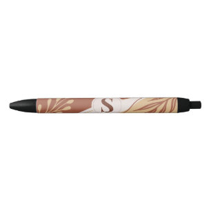Stylo Noir Formes irrégulières Abstraites aux couleurs de ter