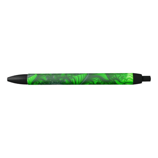 Stylo Noir fractale de la jungle (Devant)