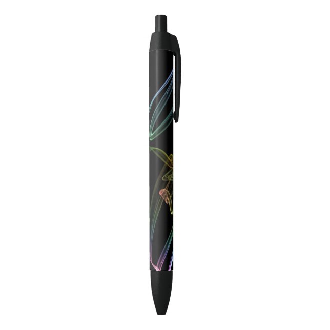 Stylo Noir Fractale de trompette abstraite (Bas (Vertical))
