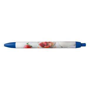 Stylo Noir fraises et crème