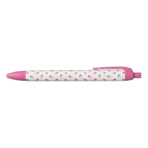 Stylo Noir fraises rose