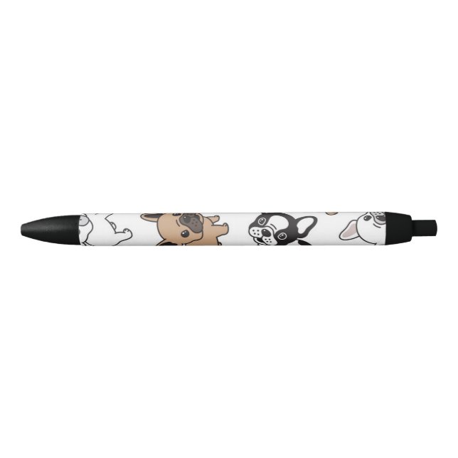 Stylo Noir French Bulldog, Accessoires Français (Devant)