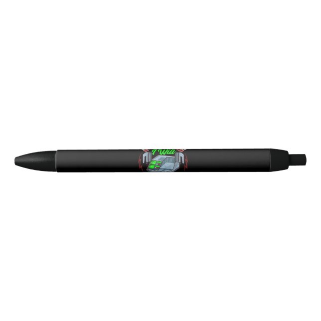 Stylo Noir Funny FireFighter Police Office Defibrillator (Devant)