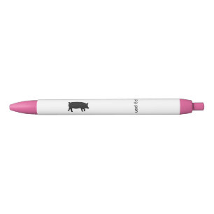 Stylo Noir Funny Pig on Ink Pen est un "Pig Pen" Gag Cadeau