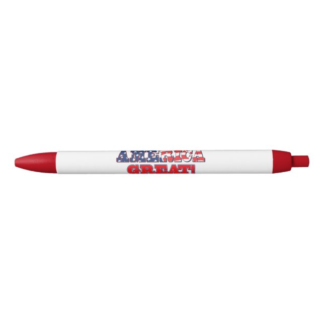 Stylo Noir Garder l'Amérique grand Trump 2020 (Devant)