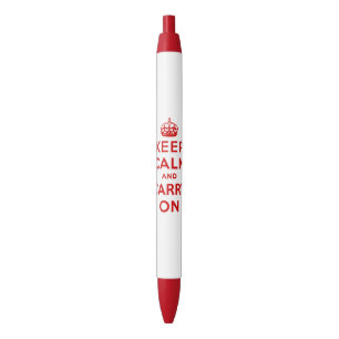 Stylo Noir garder son calme et continuer