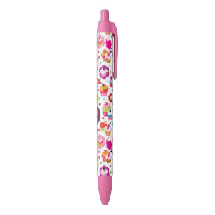 Stylo Noir Gâteau de tasse et pot mignons de thé