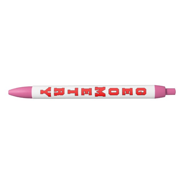 Stylo Noir Géométrie (Devant)