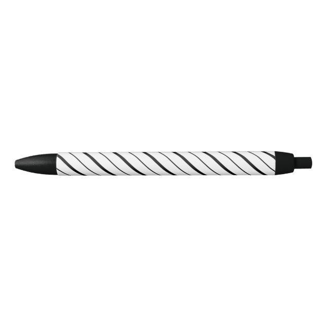 Stylo Noir Géométrie simple de ligne noire (Devant)