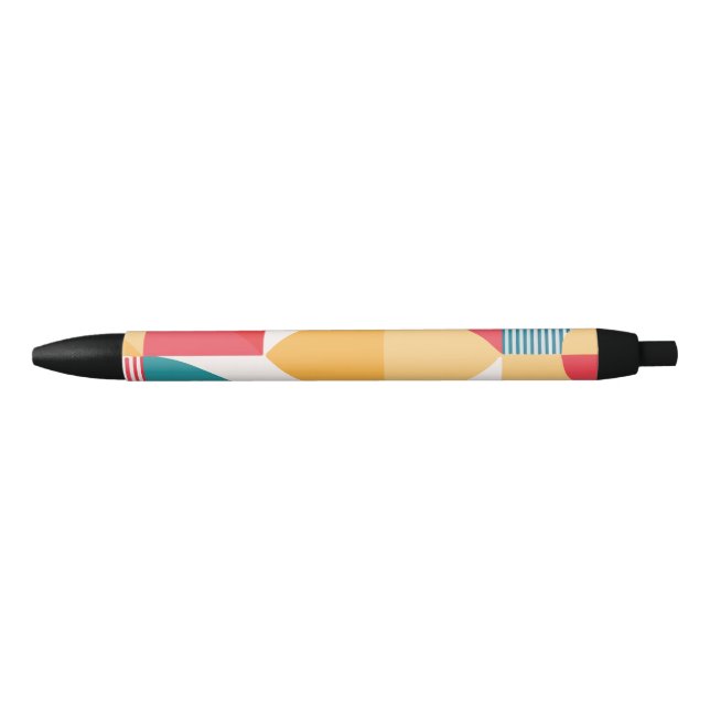Stylo Noir Géométrique minimal (Devant)