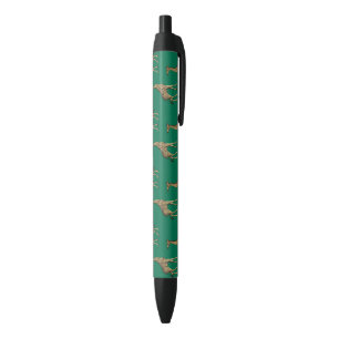Stylo Noir Girafe Mammifère Vert Émeraude Animal Sauvage Afri